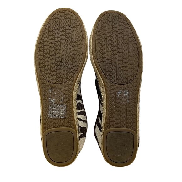 Michael Kors Women’s Tiger  Animal Print Canvas Slip-On Espadrilles Size 10M - Picture 7 of 8